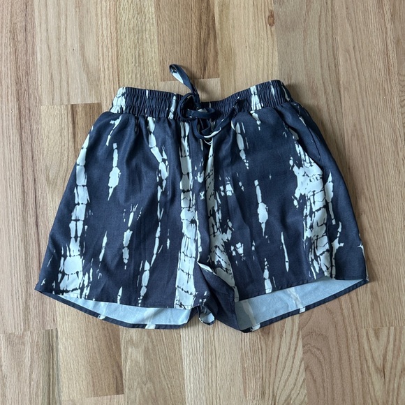 Blue and White Tie-Dye Shorts - Picture 1 of 1